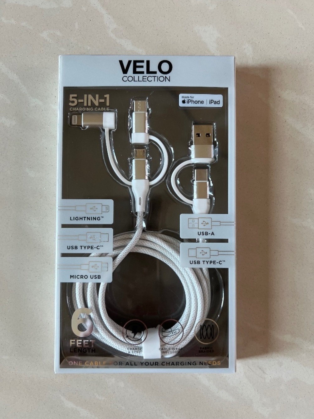 #2913 Velo Collection 5-in-1 charging cable